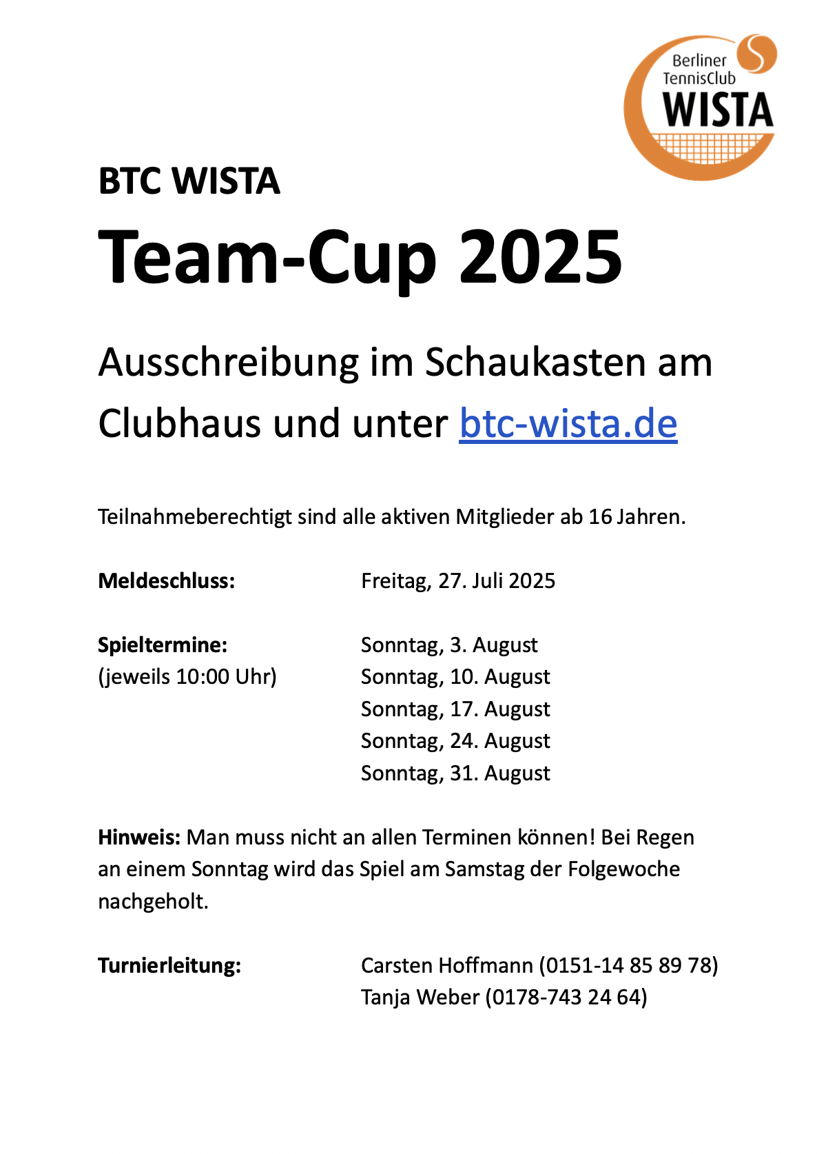 Team-Cup 2025 Preview