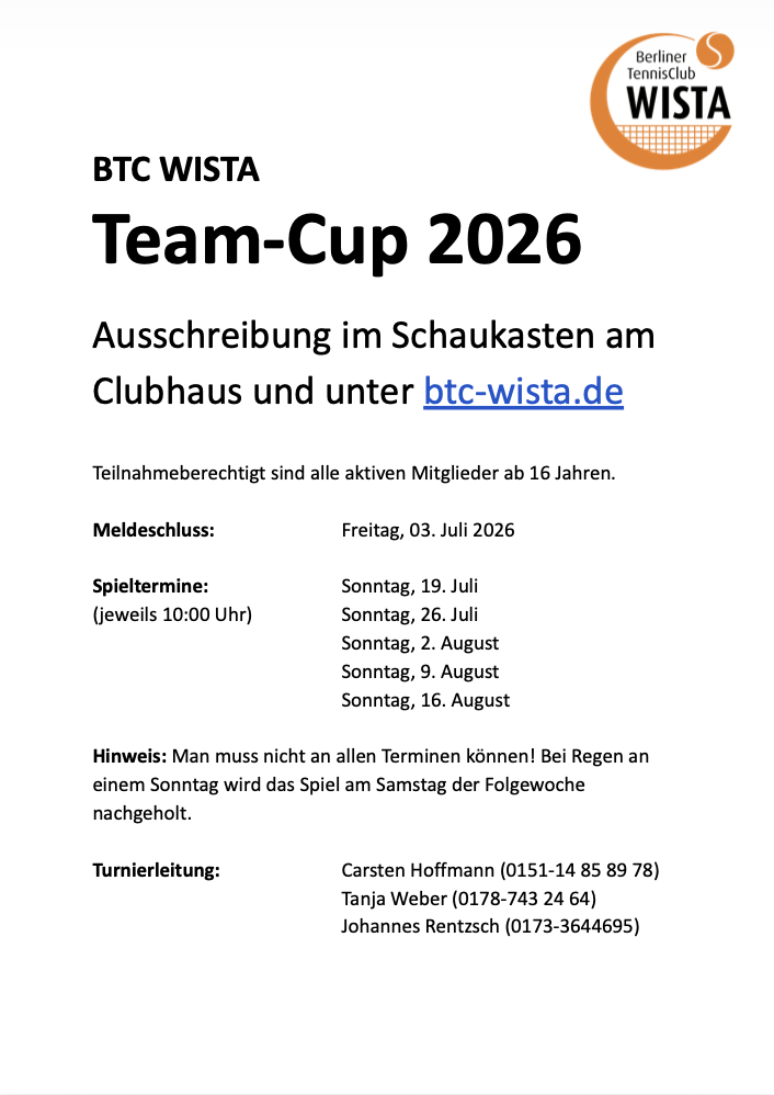 Team-Cup 2026 Preview